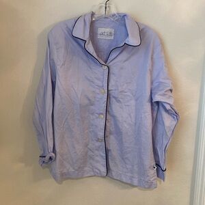 The Cat's Pajamas Women's Classic Lavender 100% Cotton Pajama Top